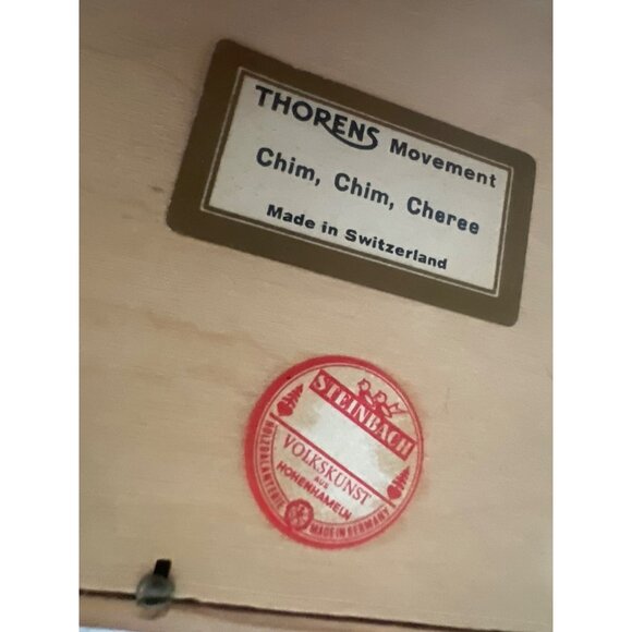 Steinbach Volkskunst Thorens Chim Chim Cheree Music Box Chimney Sweep Switzerlan - Picture 3 of 5